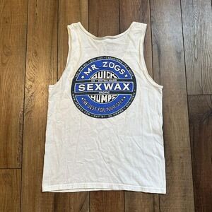 Mr. Zogs Sex Wax Surf Board white and‎ blue Tank size Small